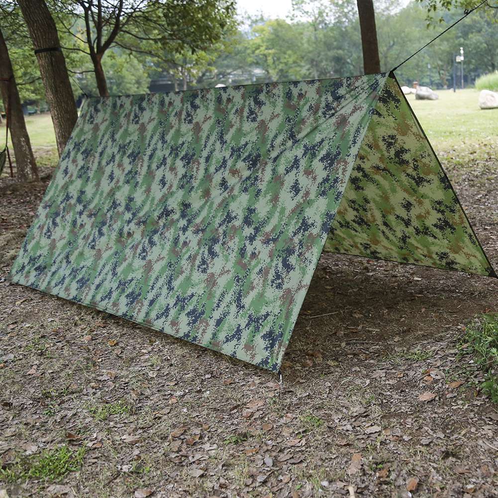 Cheap Goat Tents Multifunctional Hammock Tent Waterproof Beach Tarp Outdoor Awnings Camping Tents Accessories Sun Protection Canopy Survival Kit   
